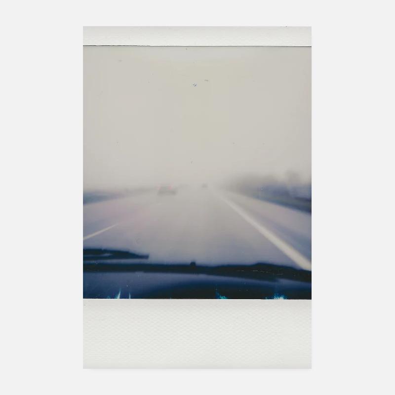 Autoroute brumeuse Poster 20 x 30 cm