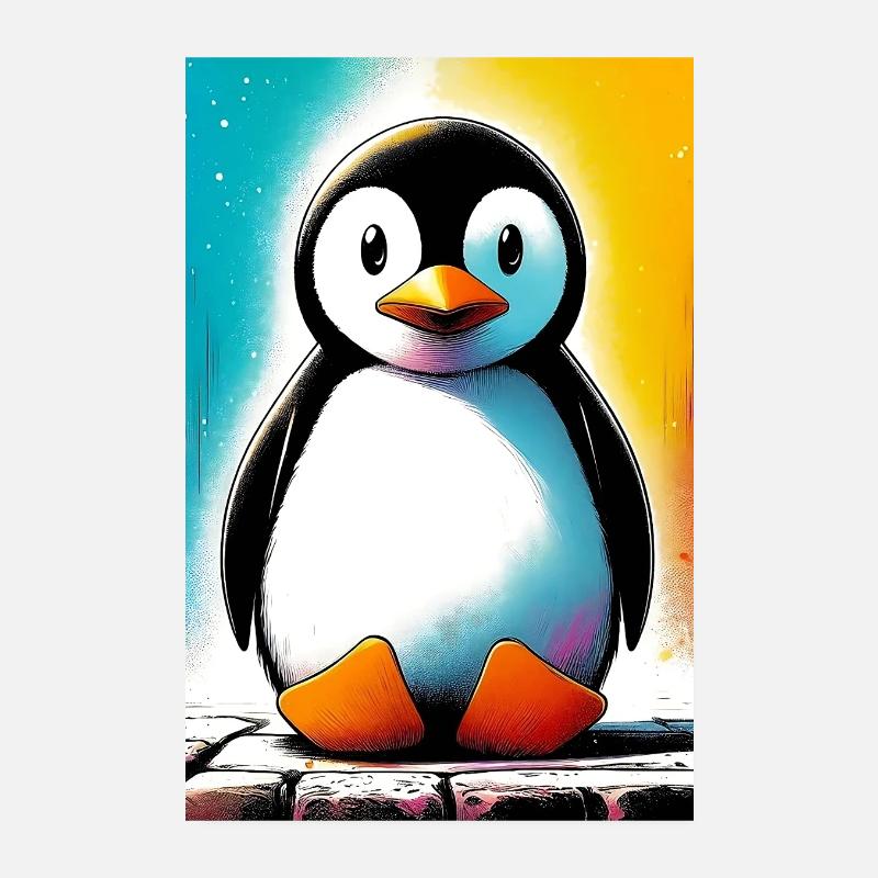 Pinguin Poster 20x30 cm