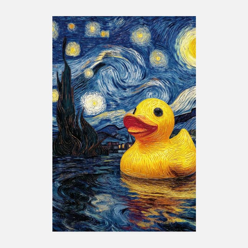 Rubber duck Poster 8" x 12" (20x30 cm)