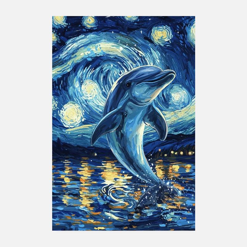 Delfin Style Van Gogh Étoilé Poster 20 x 30 cm