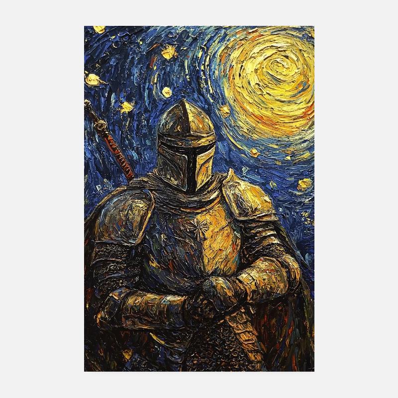 Ritter Van Gogh Style Starry Night Poster 20x30 cm