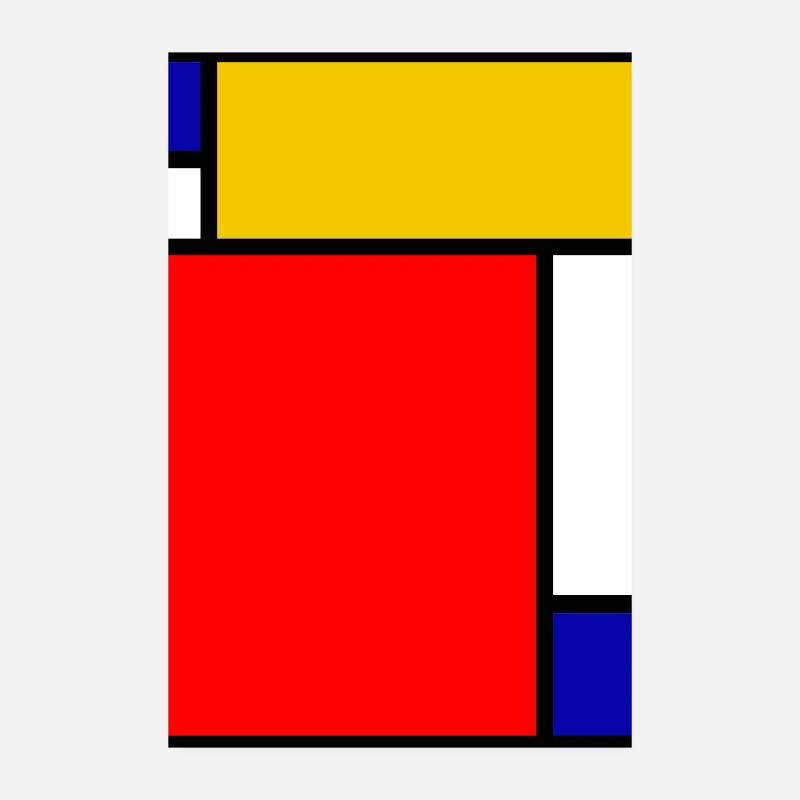 Mondrian 4 Poster 8" x 12" (20x30 cm)
