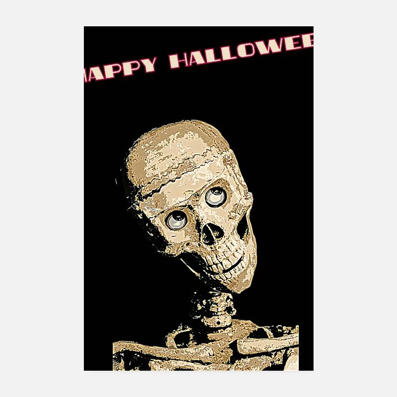 Skeleton funny for Halloween Poster 8" x 12" (20x30 cm)