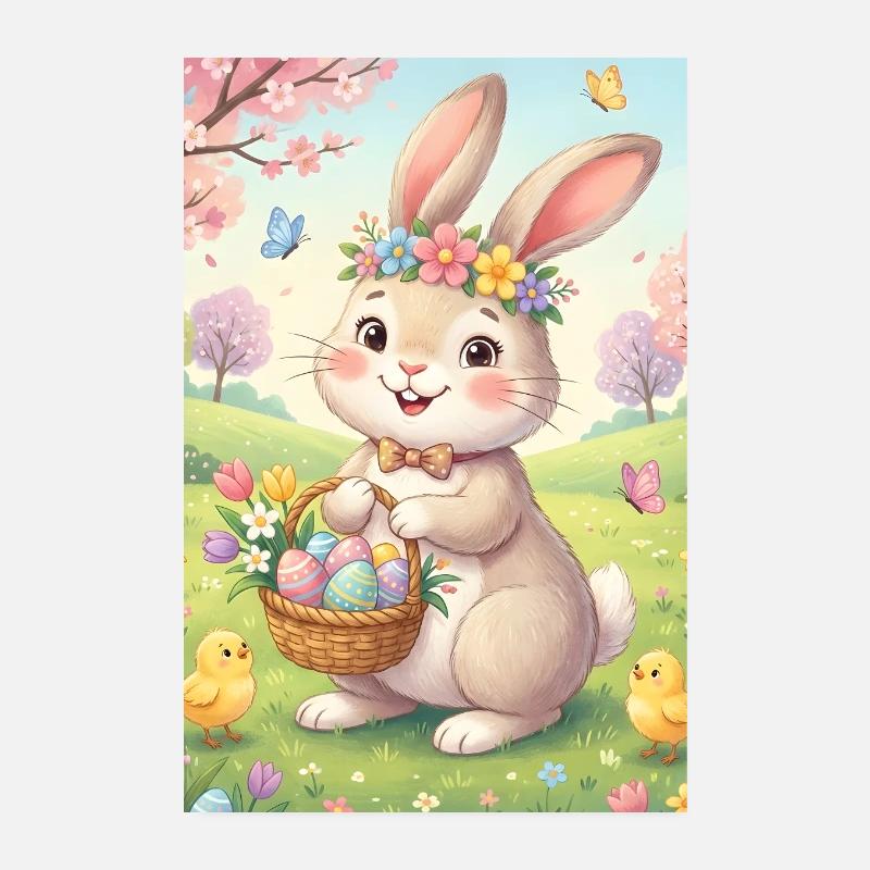 Osterhase Poster 20x30 cm