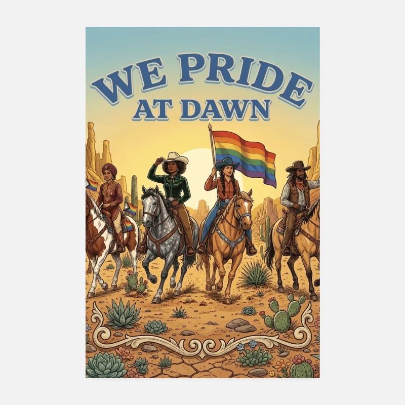Dawn Pride Riders Poster 8" x 12" (20x30 cm)