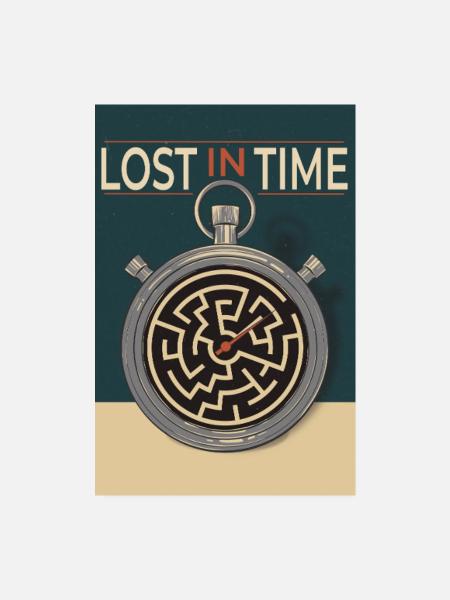 Lost in Time – Zeit im Labyrinth - Poster 20x30 cm - Weiß
