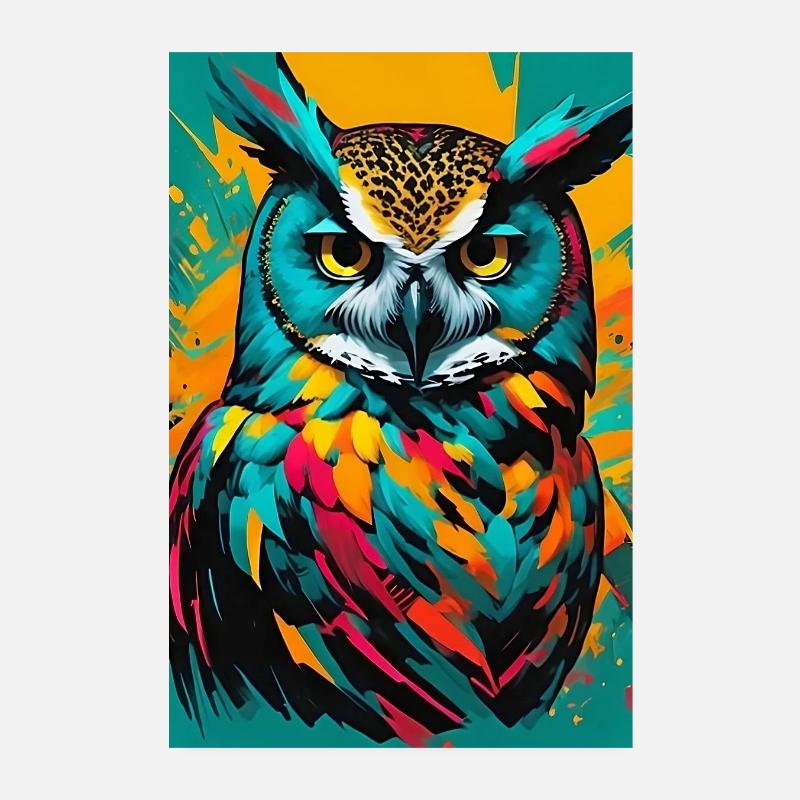 Eule Poster 20x30 cm