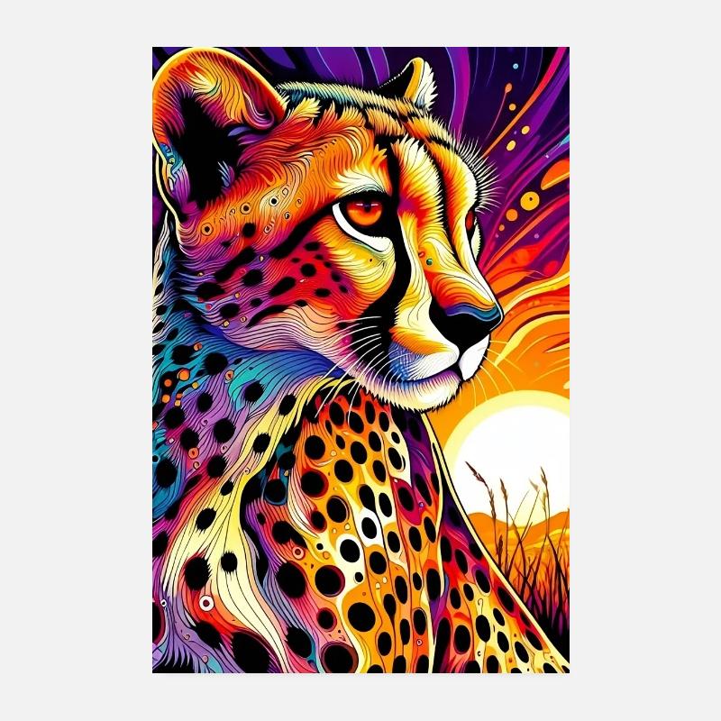Guépard Poster 20 x 30 cm
