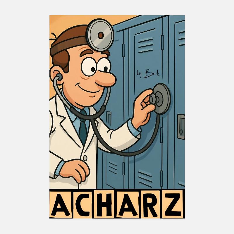 Facharzt by Rico Beck - Poster 20x30 cm - Weiß