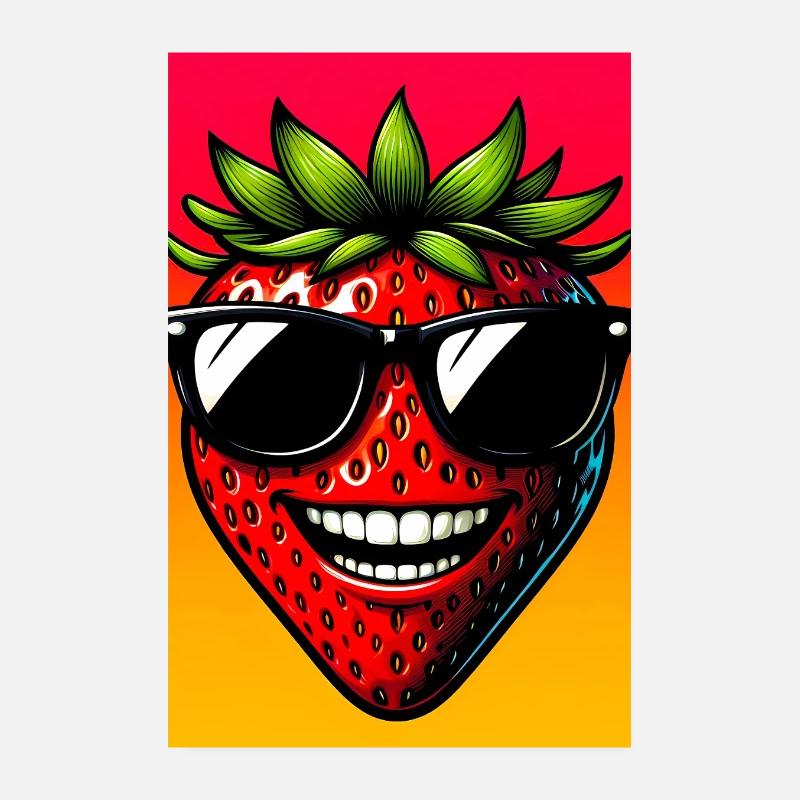 Erdbeeren Erdbeeren Poster 20x30 cm