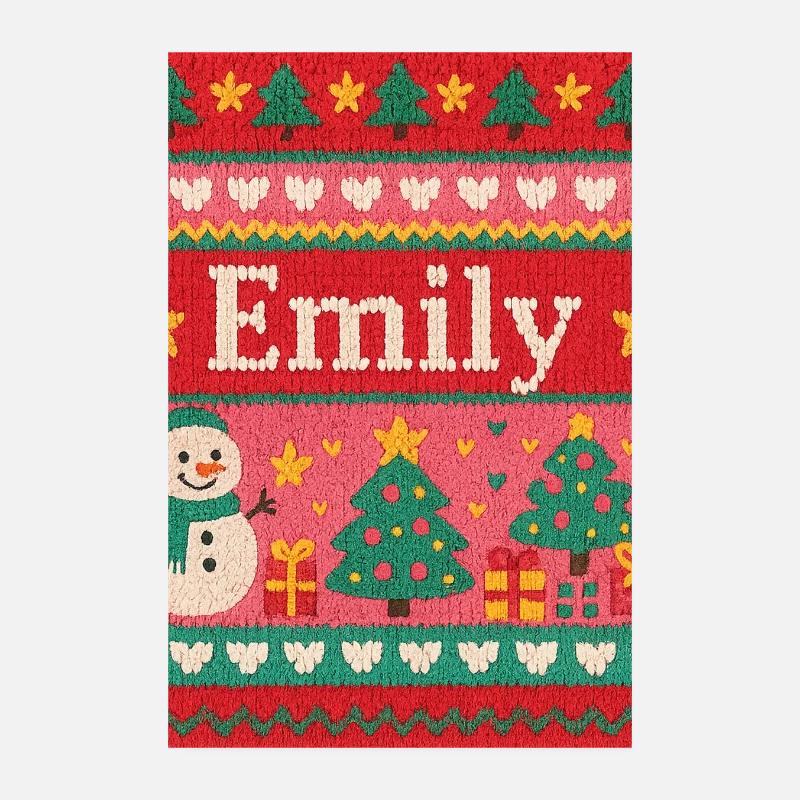 Nom festif Emily Ugly style de Noël, Noël Poster 20 x 30 cm