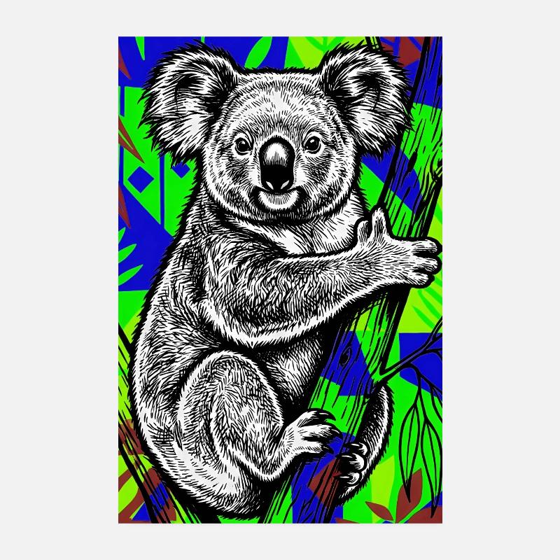 Koala Poster 20 x 30 cm