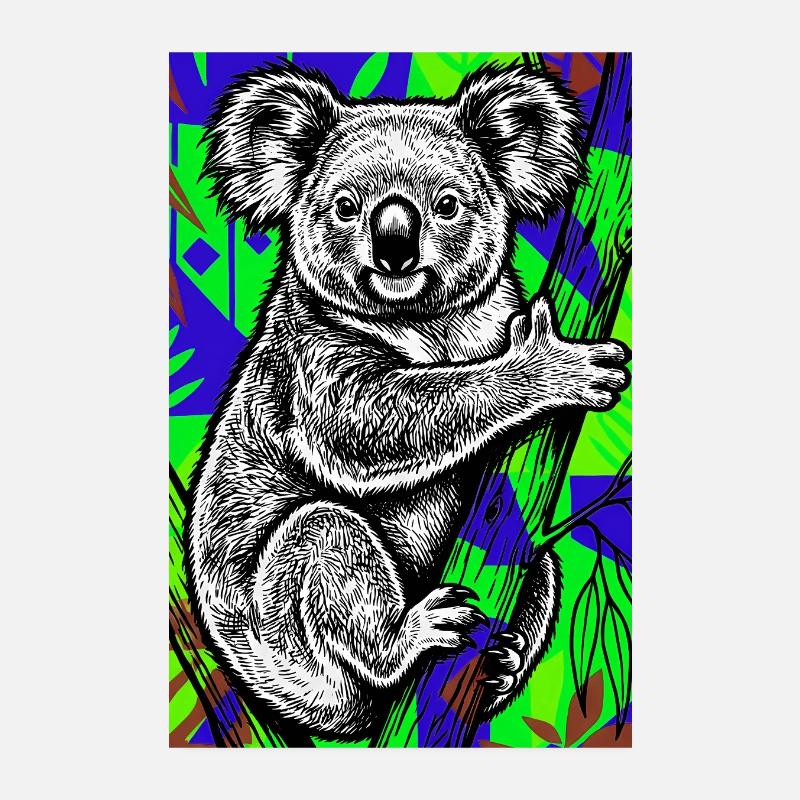 Koala Poster 20 x 30 cm