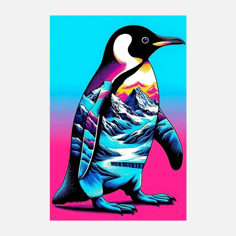 pingouin Poster 20 x 30 cm