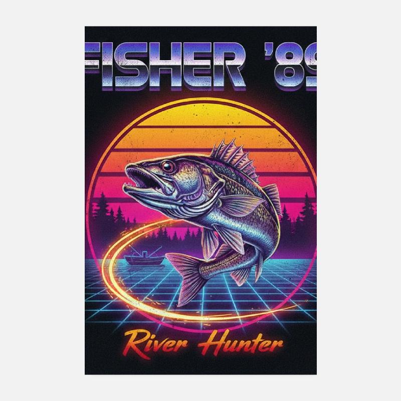 River Hunter Poster 20x30 cm