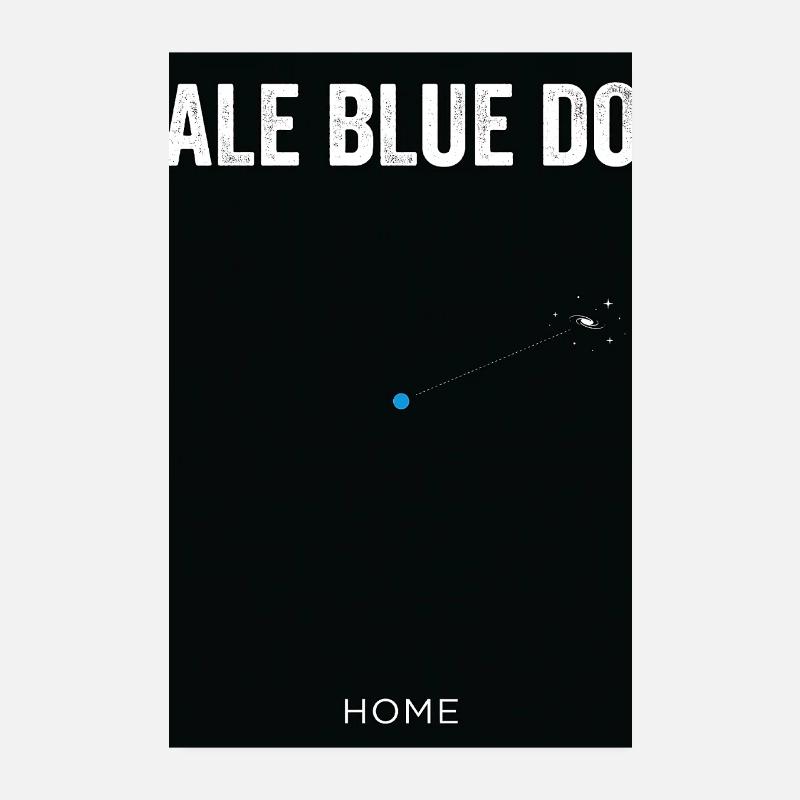Univers Blue Dot Home Poster 20 x 30 cm