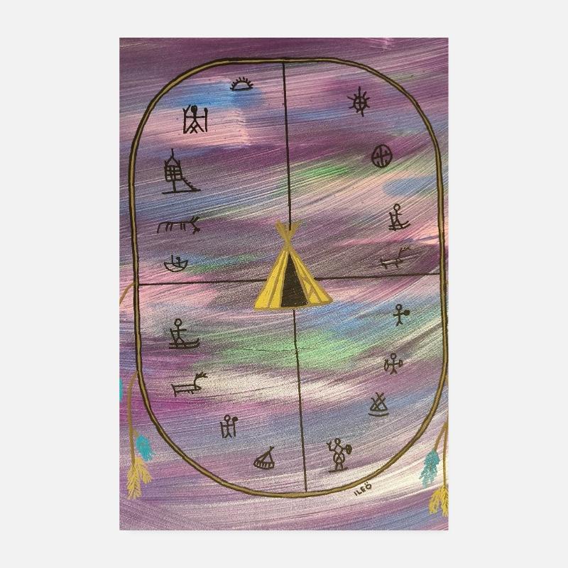 Ceremony drum Poster 8" x 12" (20x30 cm)