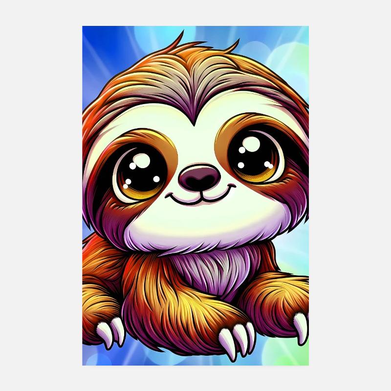 Faultier Poster 20x30 cm