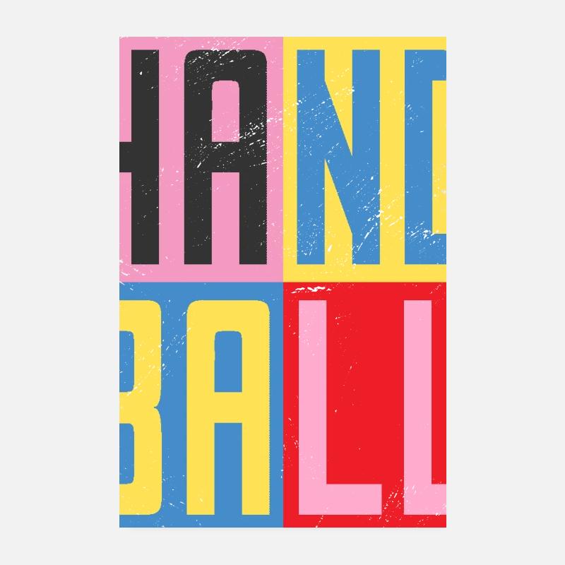 Handball Design Poster 20x30 cm