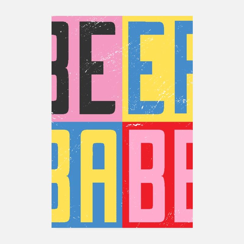 bébé à la bière Poster 20 x 30 cm