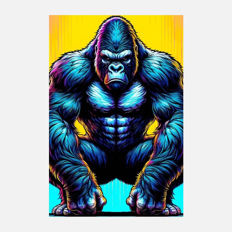 gorille Poster 20 x 30 cm