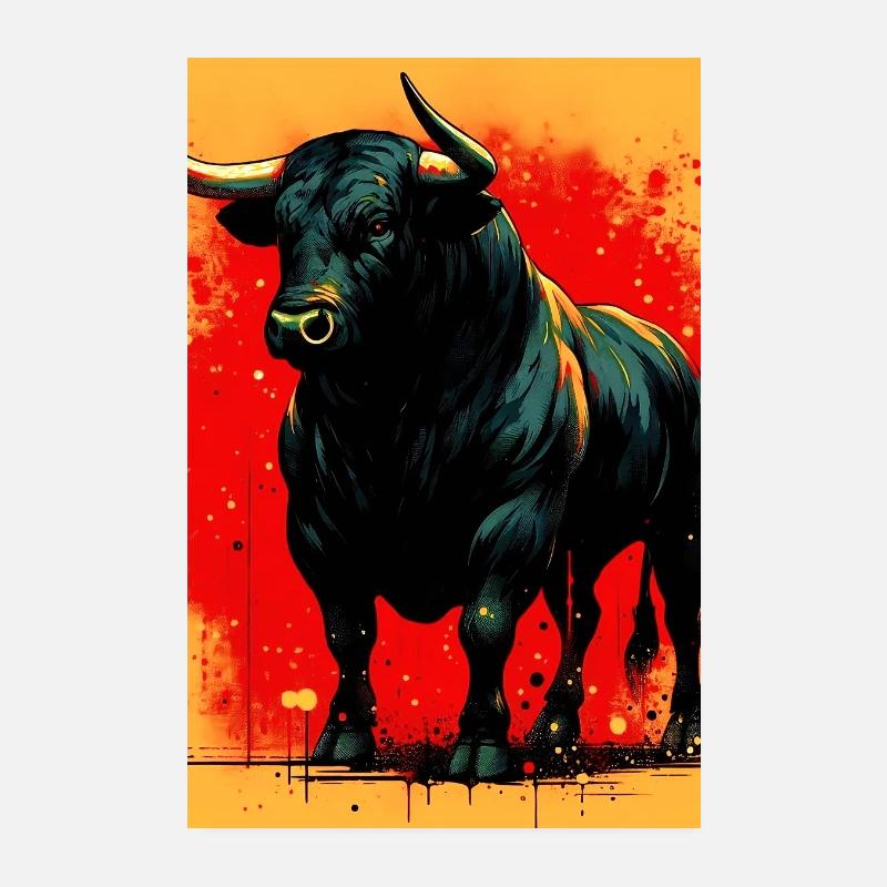 Stier Poster 20x30 cm