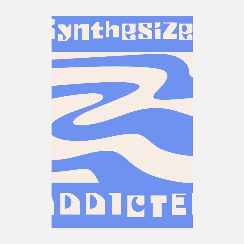 Synthesizer addicted Synth Modular Poster 20x30 cm