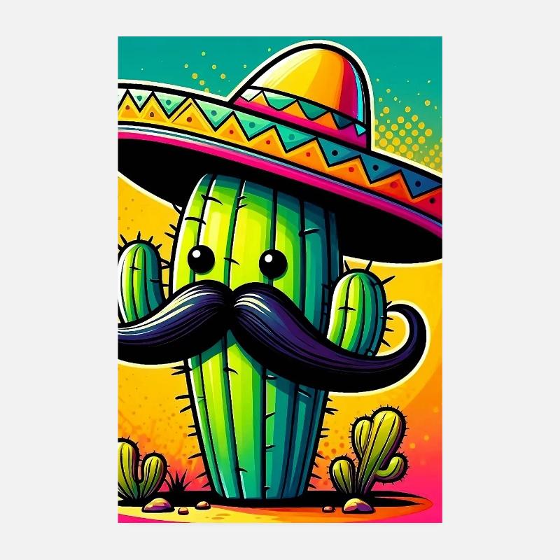 Kaktus Poster 20x30 cm