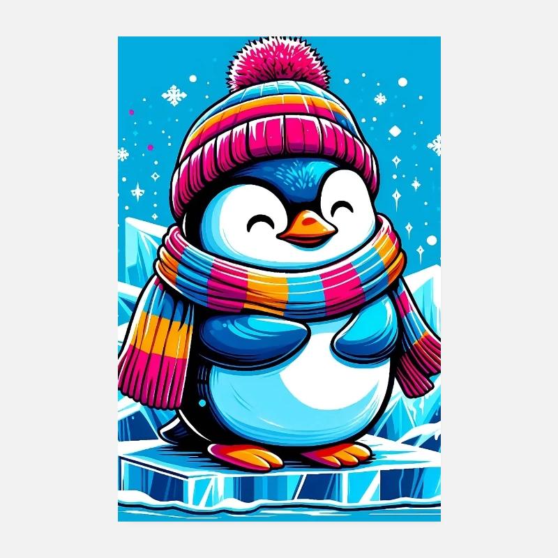 Pinguin Poster 20x30 cm