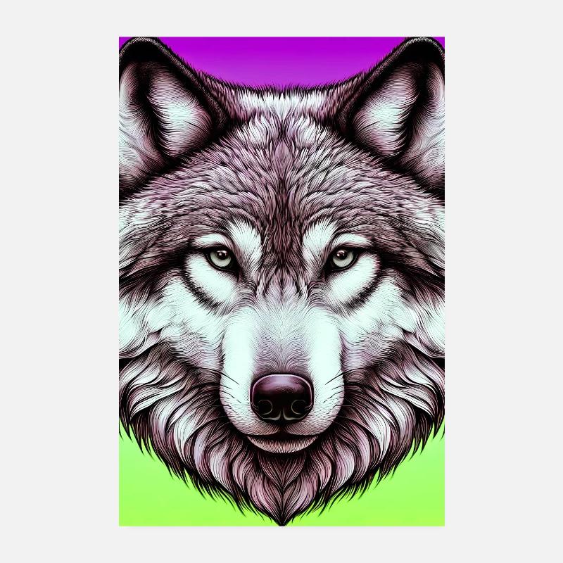 Wolf Poster 20x30 cm