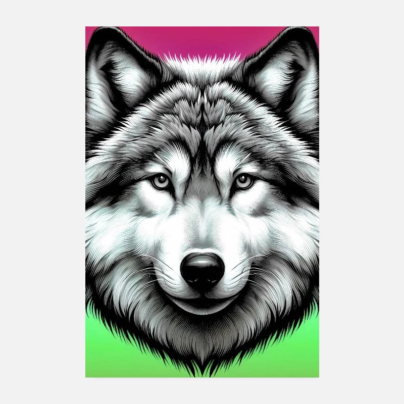 Loup Poster 20 x 30 cm