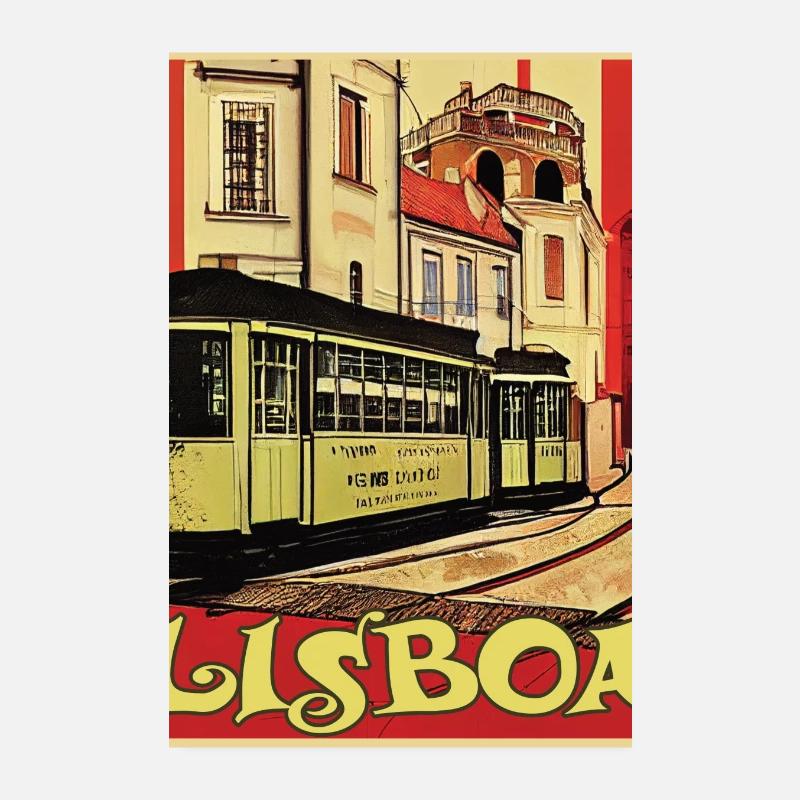 Lisboa Tram Poster 8" x 12" (20x30 cm)