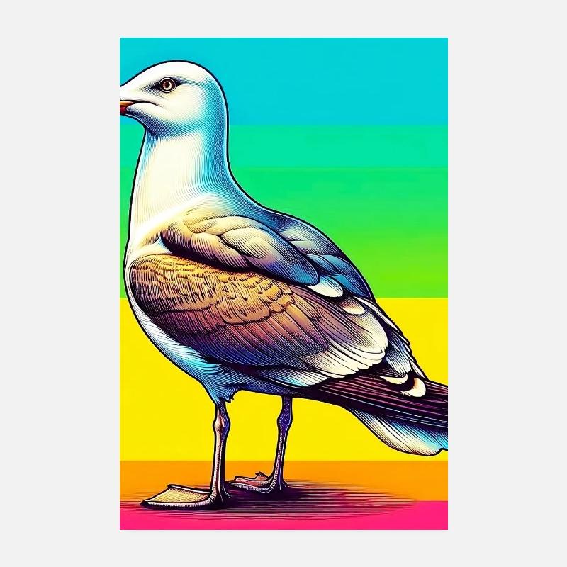 mouette Poster 20 x 30 cm