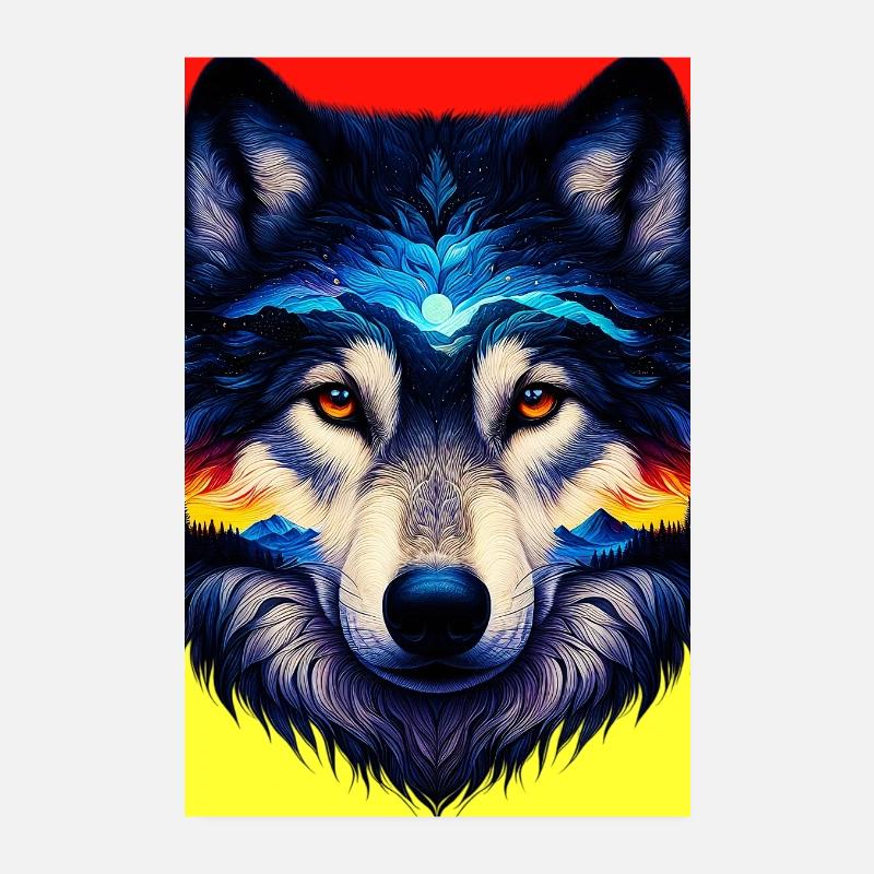 Loup Poster 20 x 30 cm