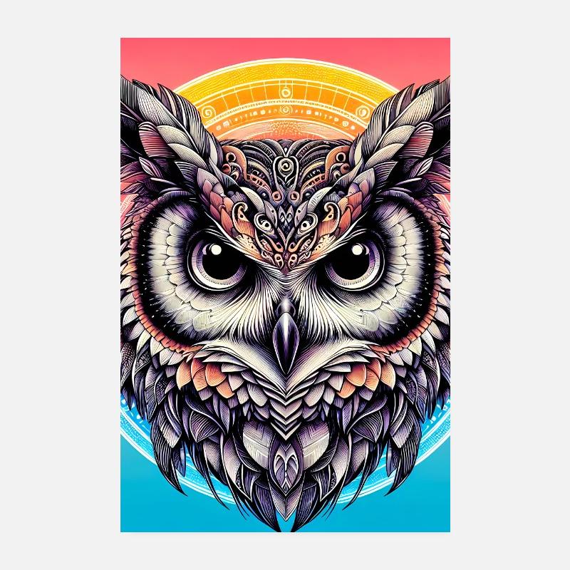 Eule Poster 20x30 cm