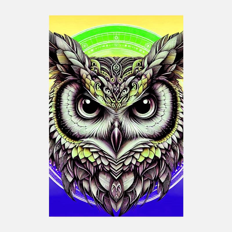Eule Poster 20x30 cm