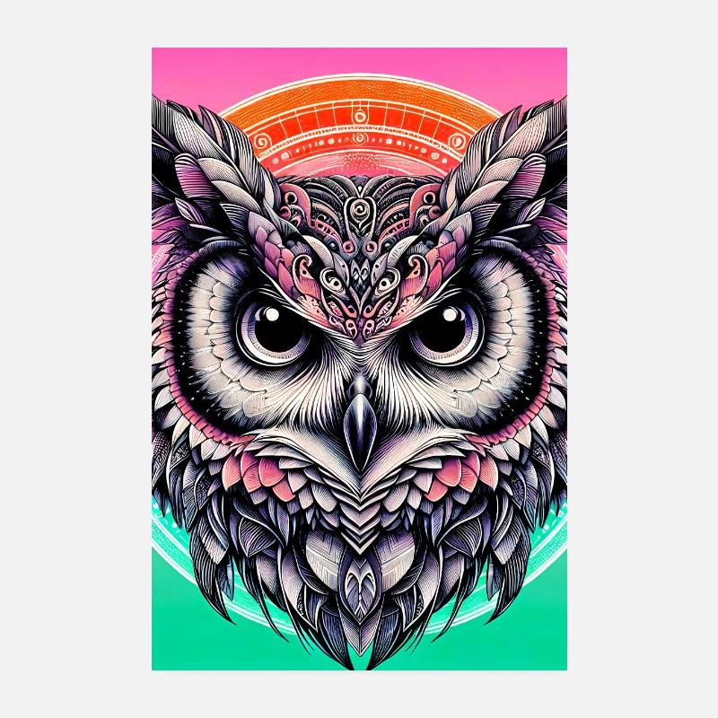 Eule Poster 20x30 cm