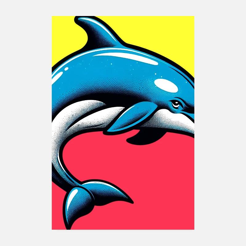 Delfin Poster 20x30 cm