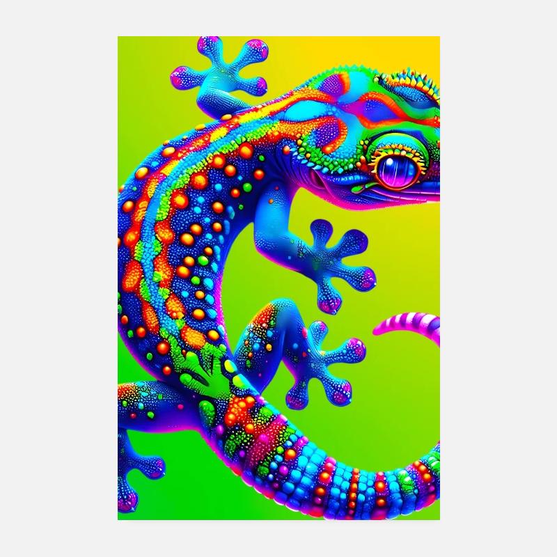 Gecko Poster 20 x 30 cm