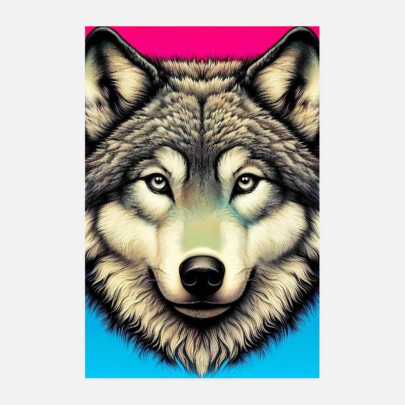 Wolf Poster 20x30 cm
