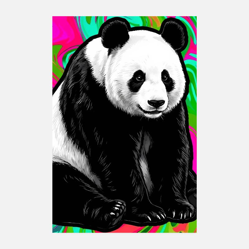 Panda Poster 20x30 cm