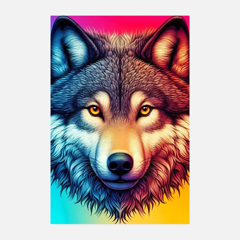 Loup Poster 20 x 30 cm