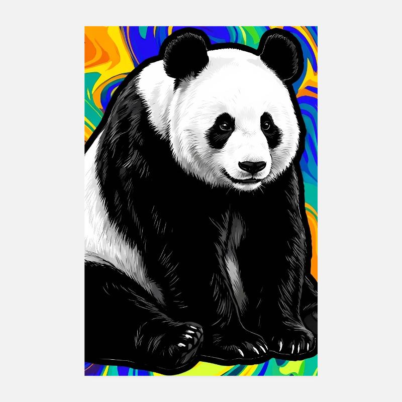 Panda Poster 20x30 cm