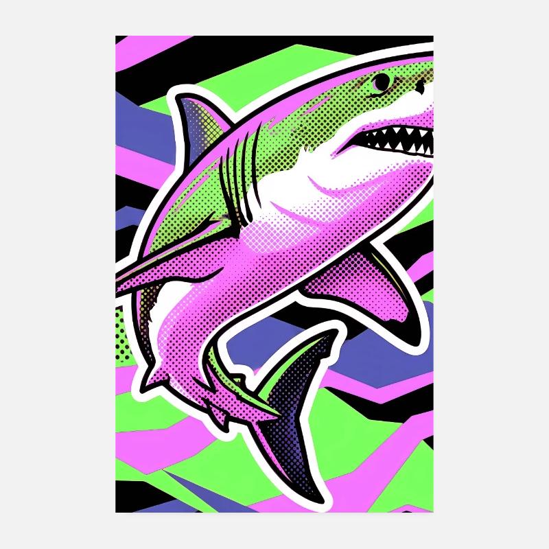 Shark Poster 8" x 12" (20x30 cm)