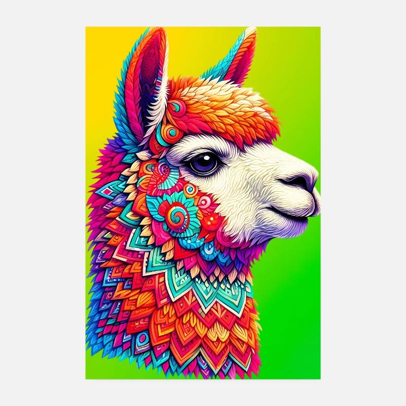 Alpaka Poster 20x30 cm