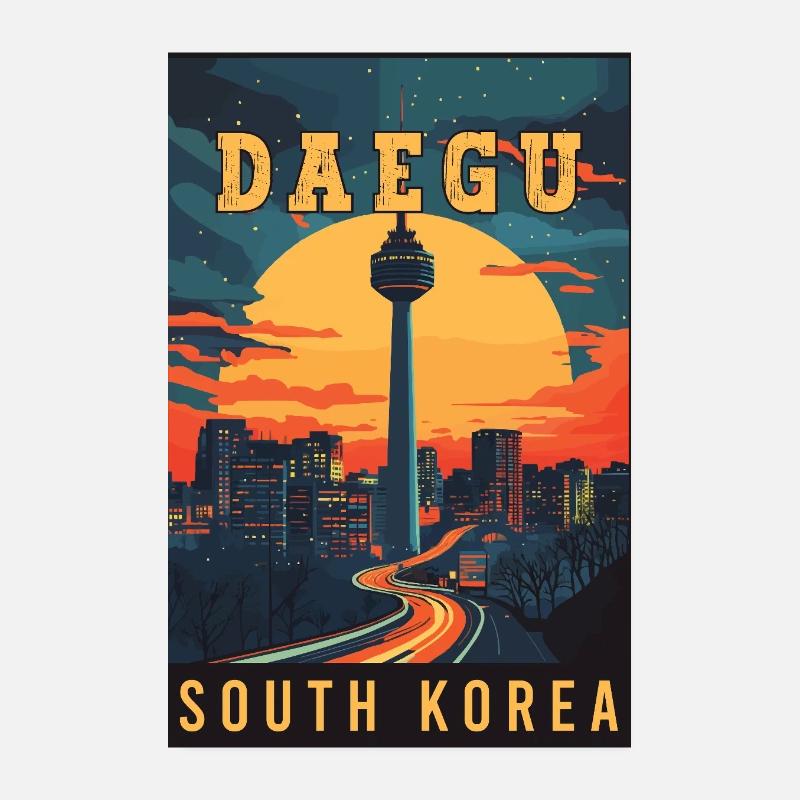 Entdecken Sie das lebendige Daegu in Südkorea Poster 20x30 cm