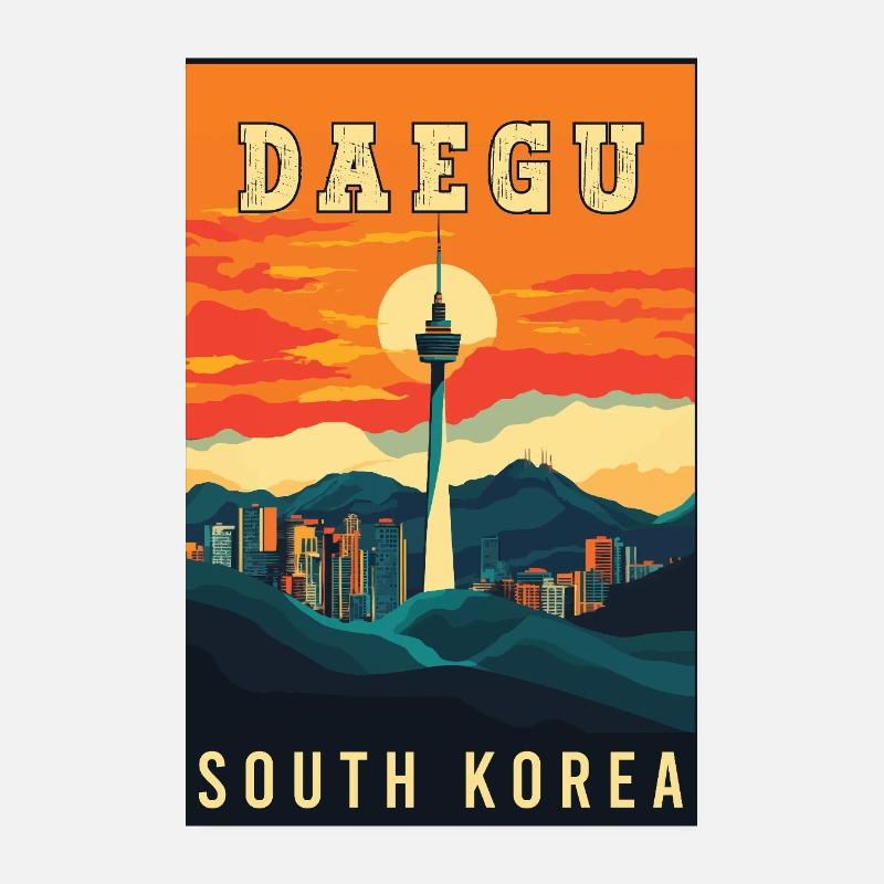 Experience Vibrant Daegu in South Korea Poster 8" x 12" (20x30 cm)