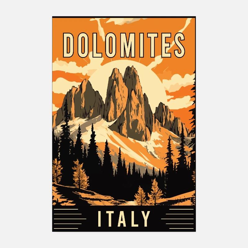 Entdecken Sie majestätische Dolomite in Italien Poster 20x30 cm