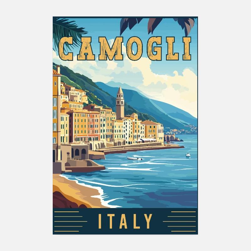 Experience Charming Camogli in Italy Poster 8" x 12" (20x30 cm)