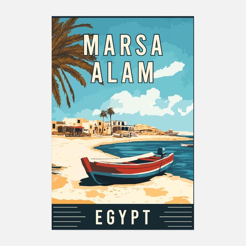 Découvrez le paradis de la mer Rouge Marsa Alam en Égypte Poster 20 x 30 cm